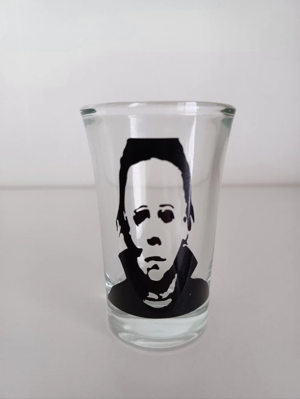 Michael Myers‎ Halloween Clear And Black Horror Movie Shot Glass Barware